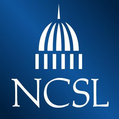 Logo for NCSL, which released a report that found increasing state support for transportation P3s