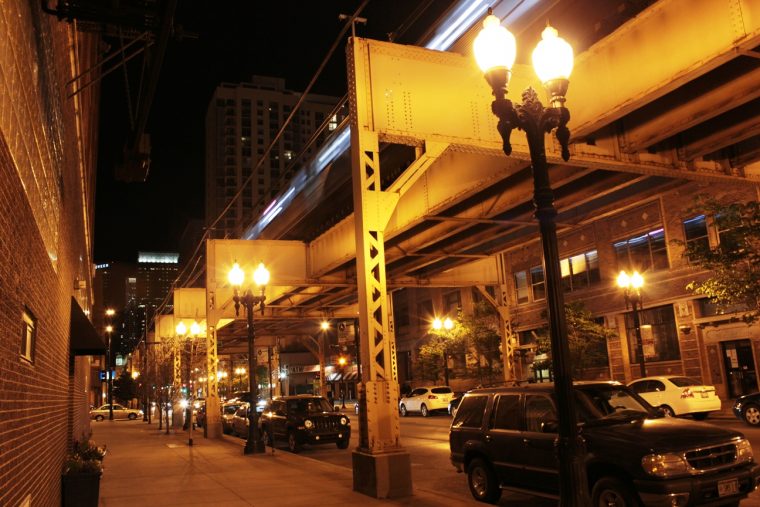 Chicago street lights