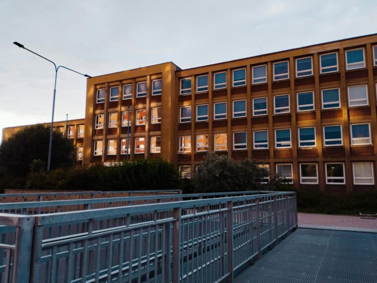 Exterior of school